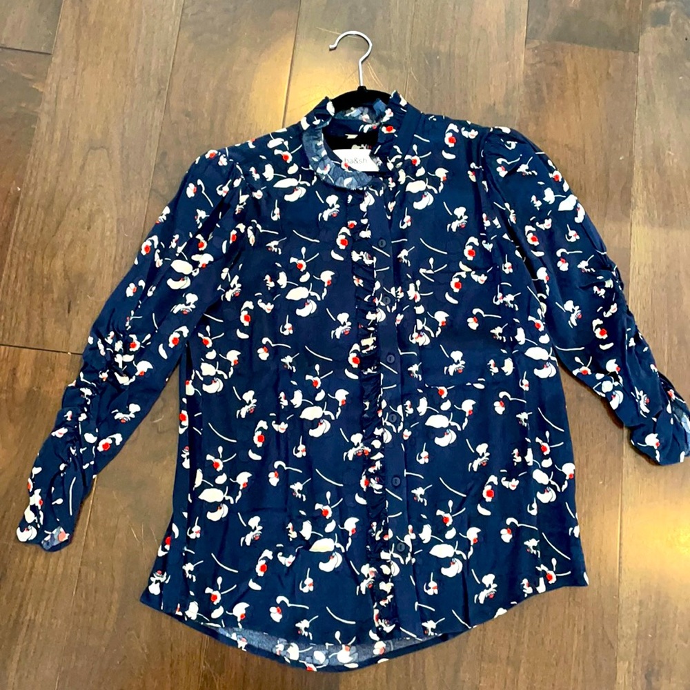 Bash navy blouse NEW WITH TAG